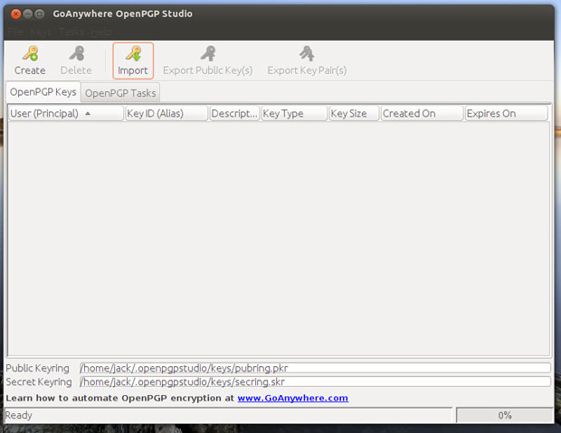 OpenPGP interface