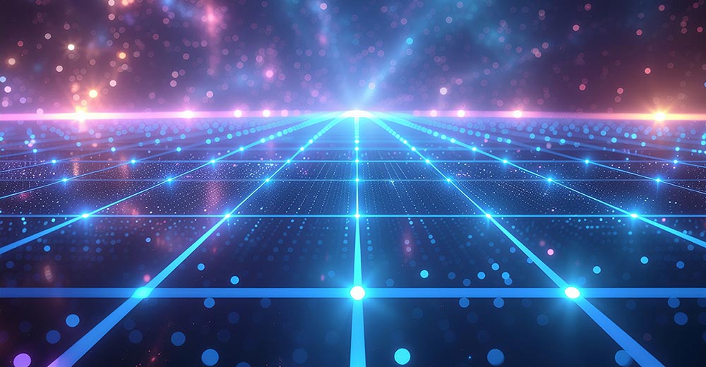 digital infrastructure grid representing enterprise open-source systems
